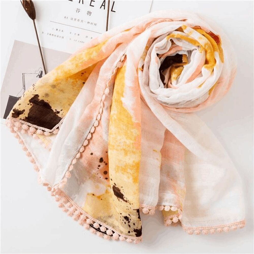 Ladies Multi Color Scarf - Picture 5 of 6